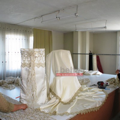 sandalye giydirme düğün salonu tekstil